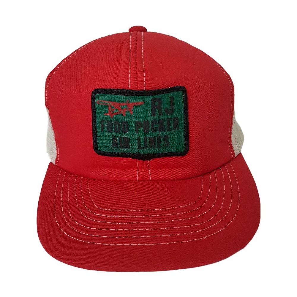 Vintage RJ Fudd Pucker Air Lines Hat Snapback Trucker Hat Classic Cap Airline